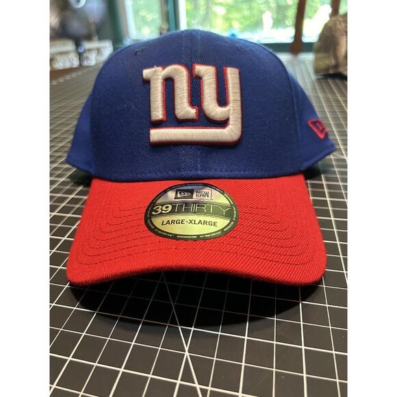 New Era 39Thirty NFL Giants Hat Large-XL Blue & Red Fly Your Own Flag Stay Shady - Picture 1 of 4